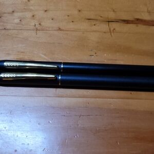 Cross Ballpoint Pen and Pencil Set Matte Black Gold Plated Made in USA - Vintage